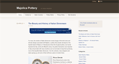 Desktop Screenshot of majolicapottery.org